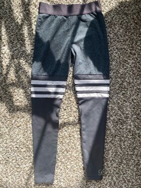 Bombshell Grey Thigh High Leggings Sm